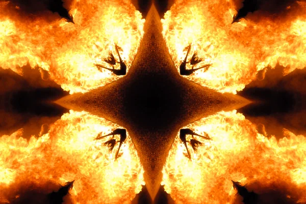 Flaming symbol — Stock Photo, Image