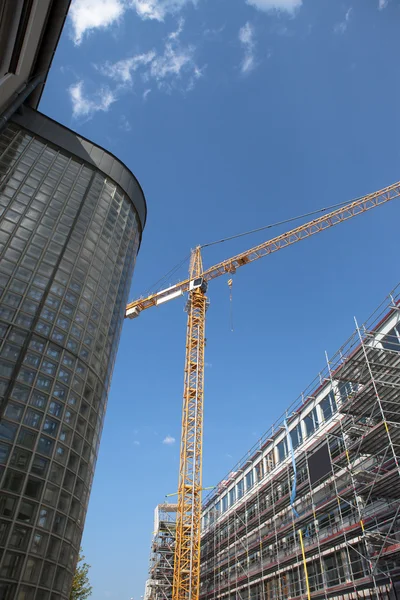 Construction crane in gothenburg sweden — Stock Photo, Image