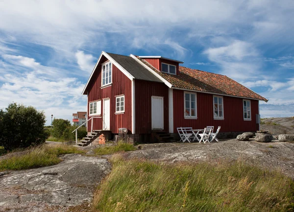 Régi ház, egy svéd sziget Stock Kép