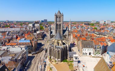 Ghent, Flanders, Belgium, from the Belfry tower clipart