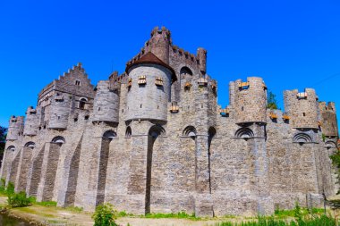 gravensteen Kalesi. Gent, Belçika