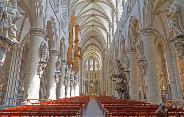 Świętych Michała i Centrale w Brukseli — Zdjęcie stockowe