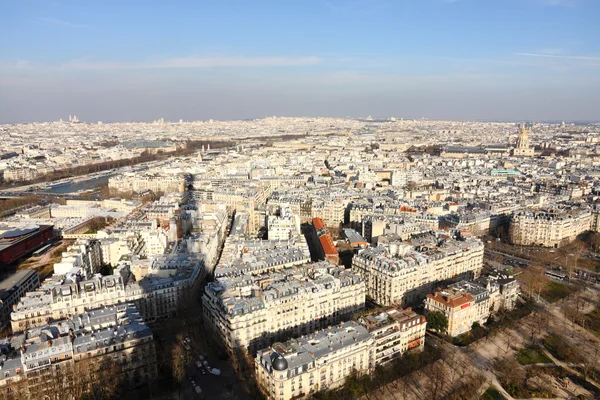 Paris pejzaż i cień — Zdjęcie stockowe