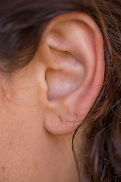 Piercing na orelha — Fotografia de Stock