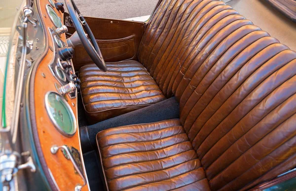 Car leather seats — Stock Photo, Image
