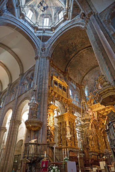 Botafumeiro și altarul din Santiago — Fotografie, imagine de stoc