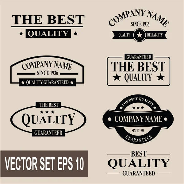 Vektor Set von Vintage Etiketten und Bannern — Stockvektor