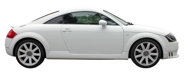 Маленький белый автомобиль — стоковое фото