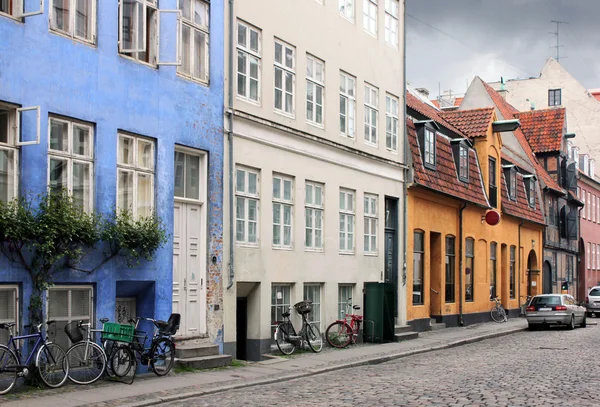 Stará ulice v Kodani — Stock fotografie
