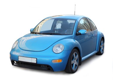 Small Blue Car clipart