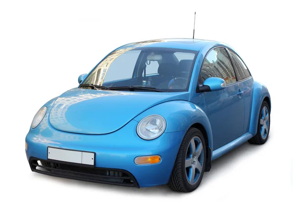 Piccola auto blu — Foto Stock