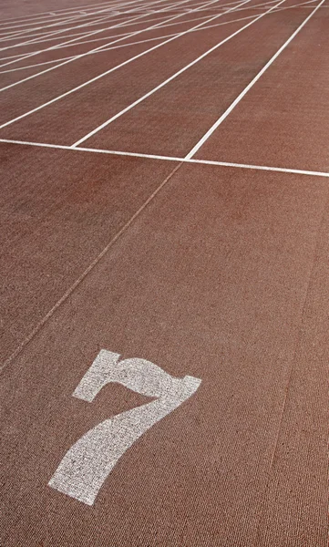 Atletismo pista sete — Fotografia de Stock