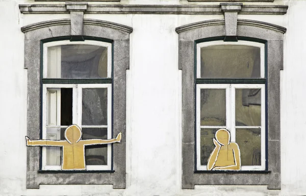 Dekorative Fenster — Stockfoto