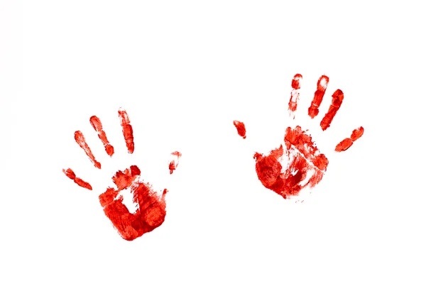 Mãos vermelhas — Fotografia de Stock