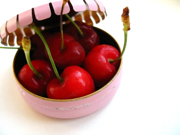 Cherries in box II — Stock Photo, Image