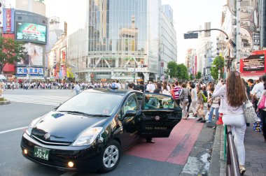 Shibuya geçerken, tokyo