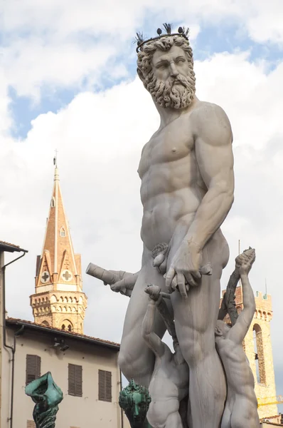 The fountain of Neptune in Florence — Stock Photo, Image