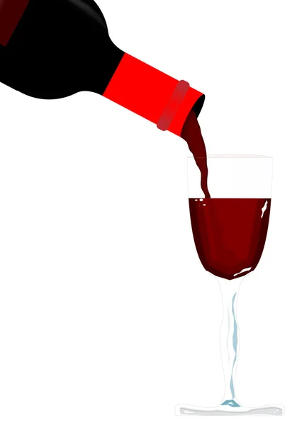 Vörös bor — Stock Vector