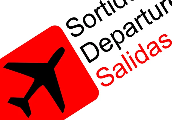 Airport departure — Stock Vector