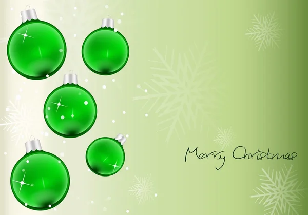 녹색 배경 크리스마스 — 스톡 벡터