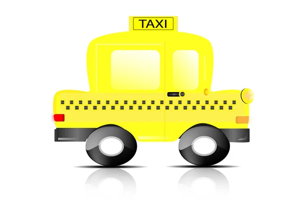 Transport par taxi — Image vectorielle