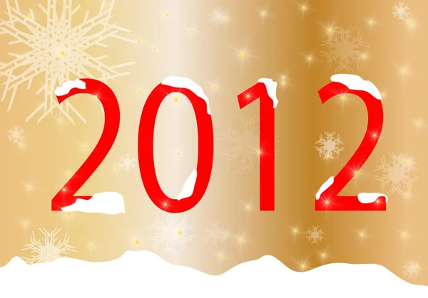 Nový rok 2012 — Stockový vektor