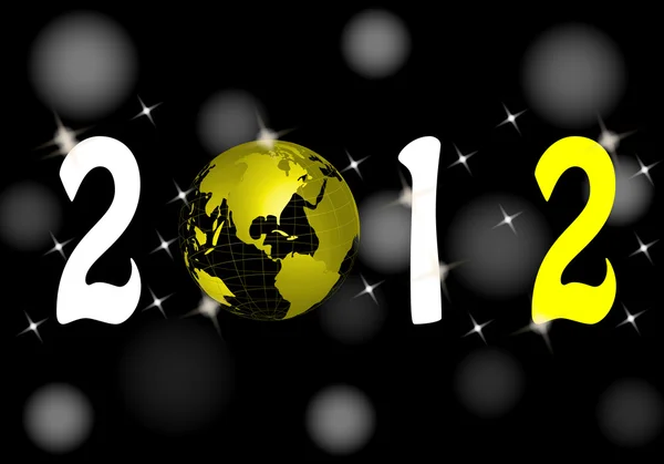 Nieuwe jaar 2012 — Stockvector
