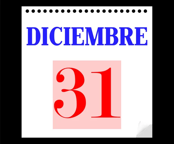31 décembre — Image vectorielle