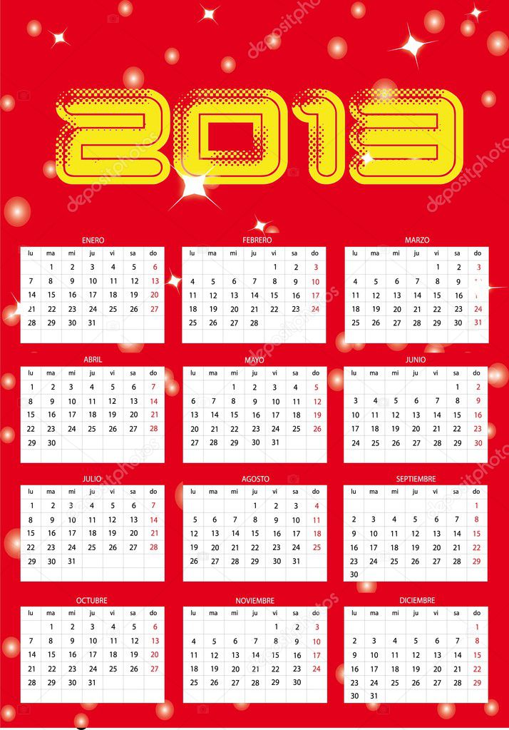 2013 new calendar