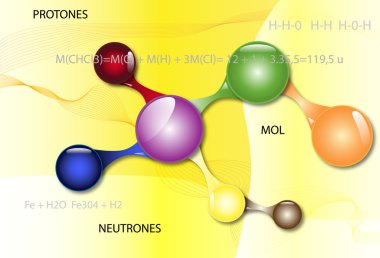 Abstract background connection symbols clipart