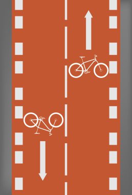 Bike lane clipart