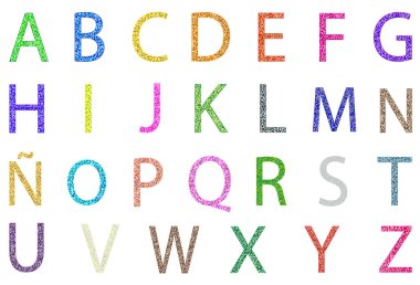 ABC mosaic clipart