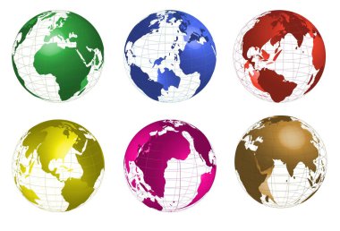 Globes clipart