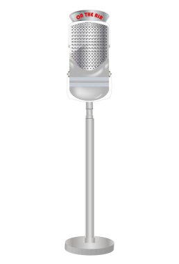 Old microphone clipart