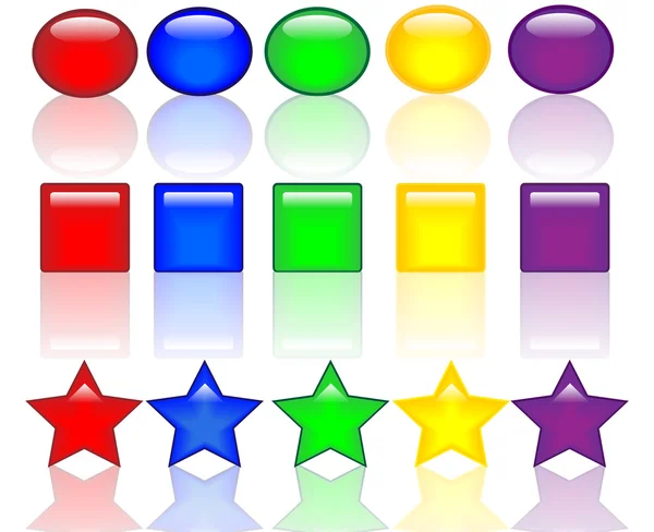 Renkli düğmeler — Stok Vektör