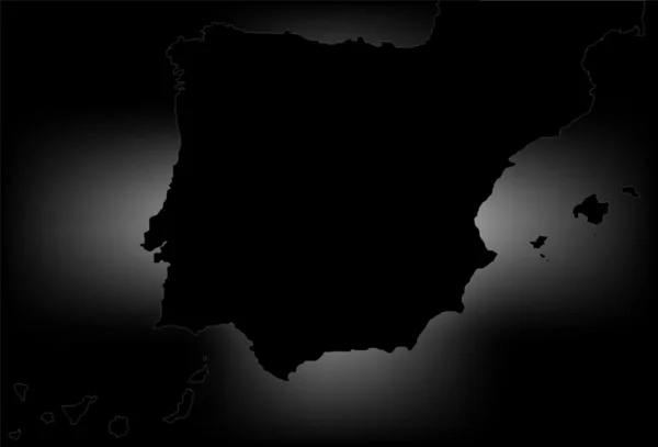 Mapa da Espanha — Vetor de Stock