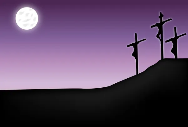 Crucifixión de Jesucristo — Vector de stock