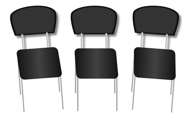 Stühle isoliert — Stockvektor