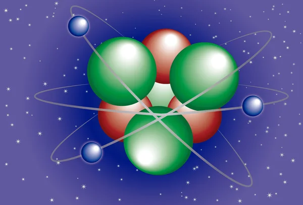 Moleküler atom — Stok Vektör