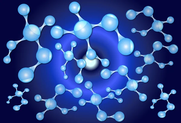 Bağlantı moleküllerinin — Stok Vektör