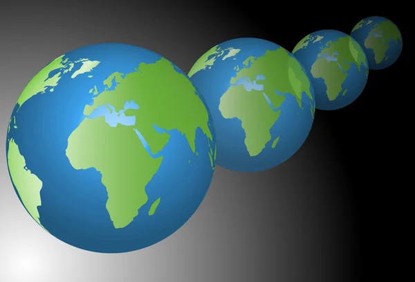 Globes de fond — Image vectorielle