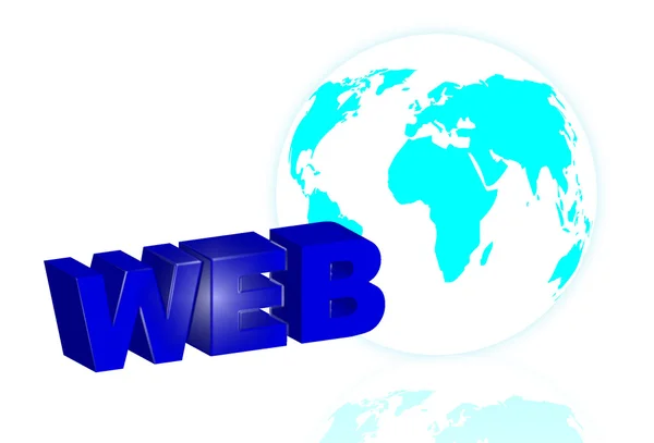 Słowo web — Wektor stockowy