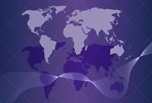 Weltkarte — Stockvektor