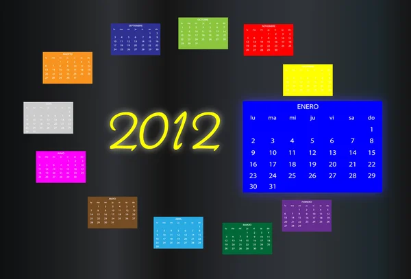 stock vector 2012 calendar