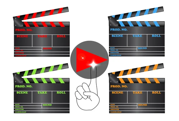 Slates of films — Stock Vector