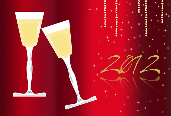 नए साल कार्ड 2012 — स्टॉक वेक्टर