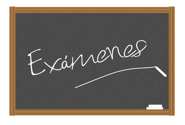 Exams in Spanish — Stock Vector