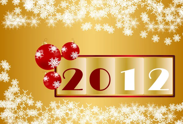 新的一年 2012 — 图库矢量图片#