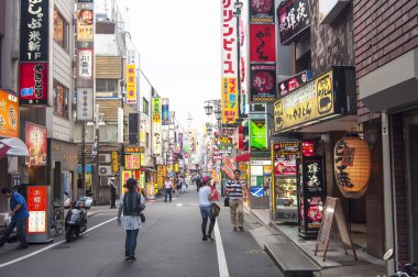 Kabukicho district in Tokyo,Japan clipart