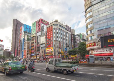 Shinjuku district in Tokyo,Japan clipart